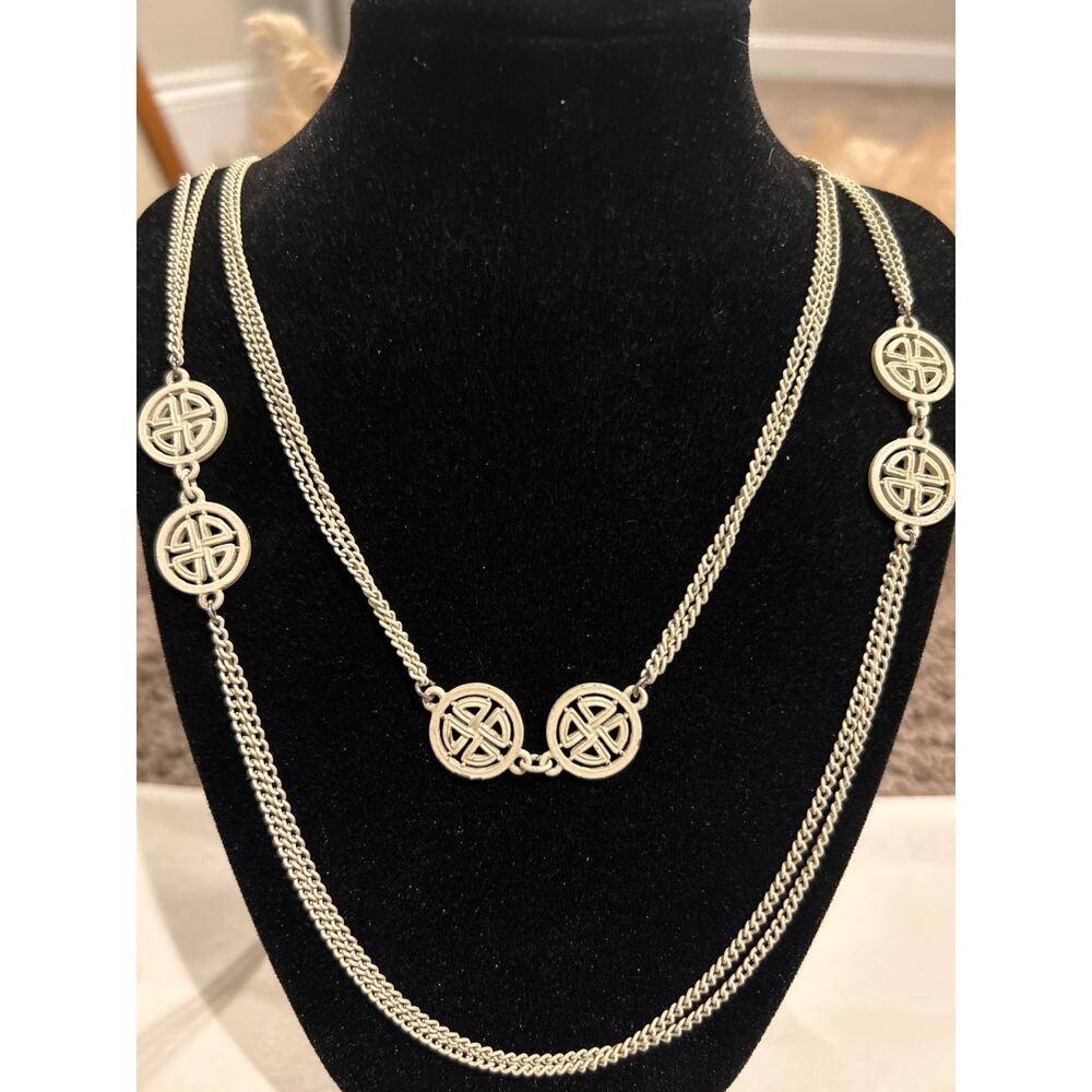 Monet Necklace with celtic inspired knots.